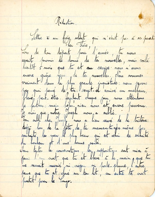 Enseignement Ecole communale Aubel Cahier du soir Albert Mager XXXX - Albert Mager002.jpg