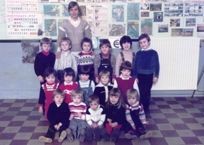 Classe maternelle de Melle Sabine Ernst en 1983