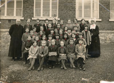 Classe de 4e année de l'école des Soeurs