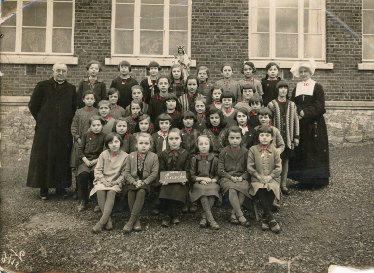 Classe de 4e année de l'école des Soeurs
