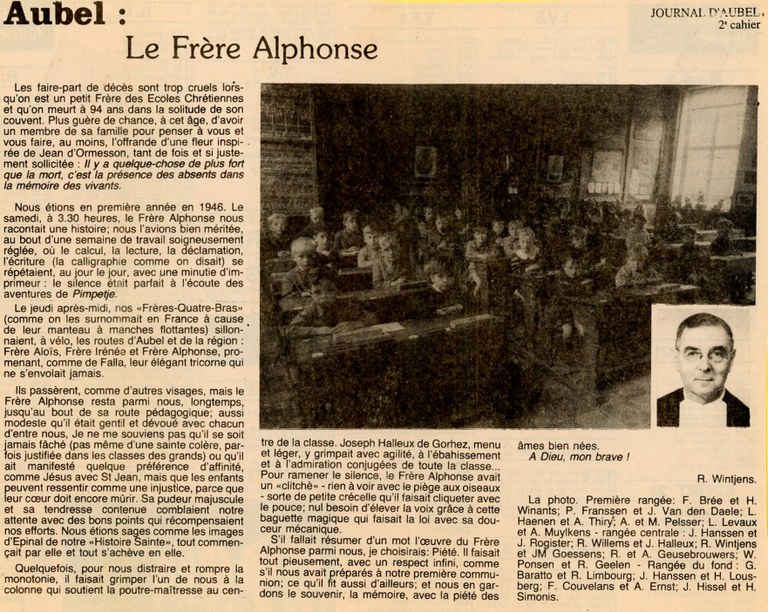 Le frère Alphonse
