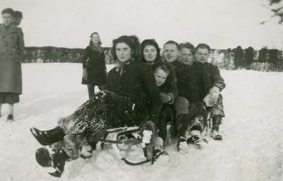 A traîneau en 1944