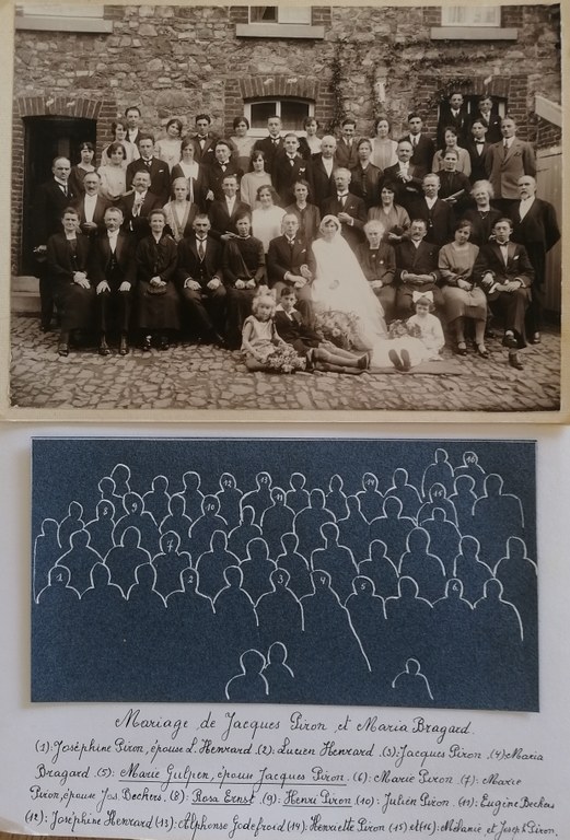 Mariage de Jacques Piron et Maria Bragard en 1926