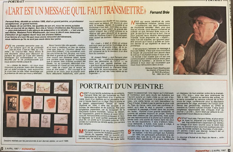 Rencontre avec Fernand Brée, Bref