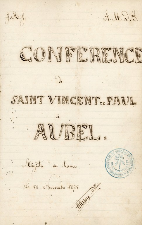 Publications Registre des séances de la Société de Saint-Vincent de Paul 1875 - Lecloux-Baltus Marie-Josée002.jpg