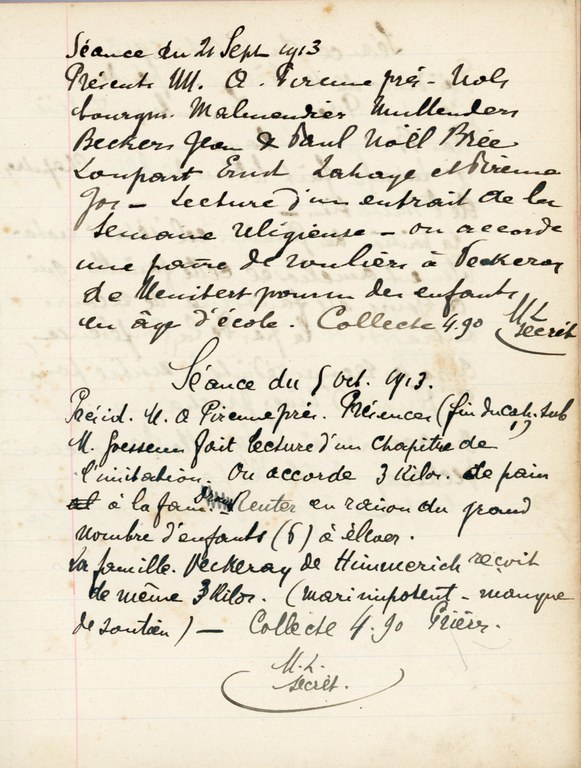 Publications Registre des séances de la Société de Saint-Vincent de Paul 1913 - Lecloux-Baltus Marie-Josée003.jpg