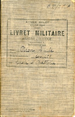 Livret militaire datant de 1923