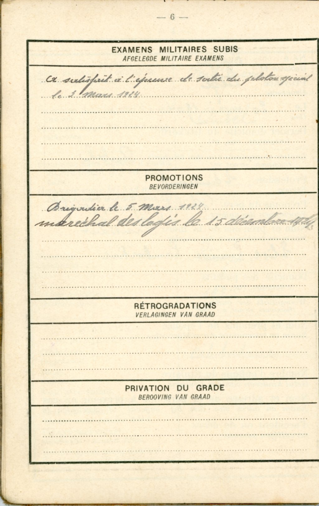 Livret militaire Piron Emile 1923 - Clairette Piron008.jpg