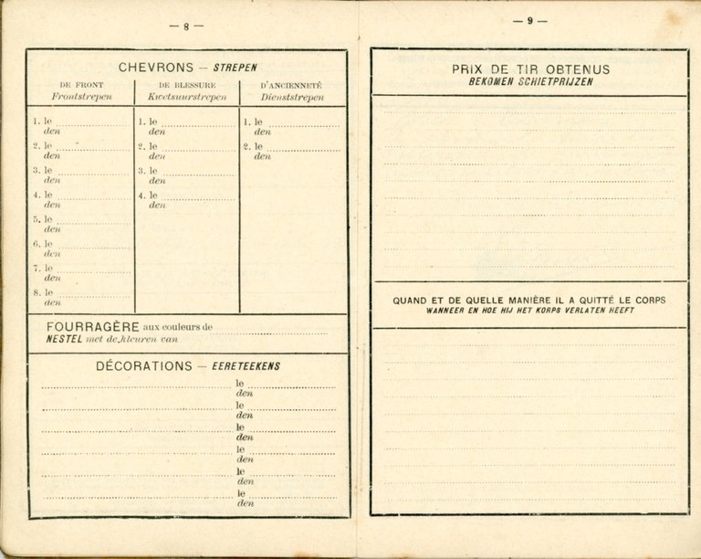 Livret militaire Piron Emile 1923 - Clairette Piron010.jpg