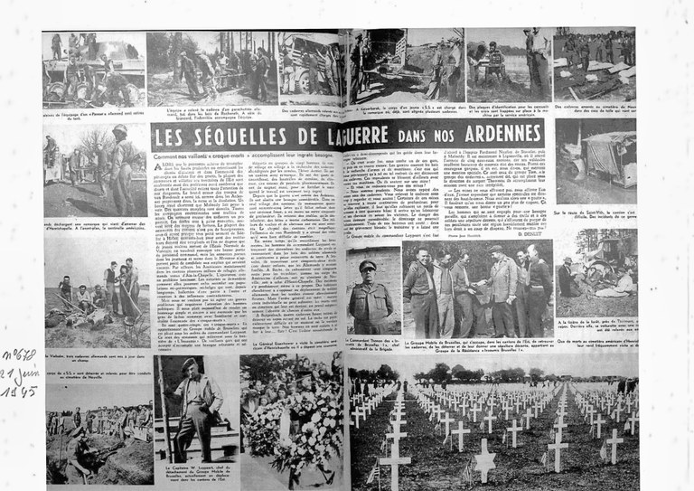 Cimetière américain  Document du Patriote Illustré de décembre 45