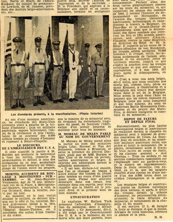 ZelCimetière américain Inauguration officielle 11 juillet 1960 - Albert Mager036.jpg