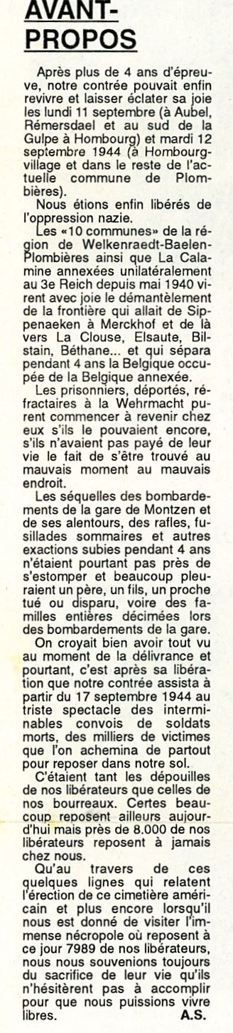 Cimetière américain dit de Henri-Chapelle Journal d'Aubel 10-11-1994 - Albert Mager077.jpg