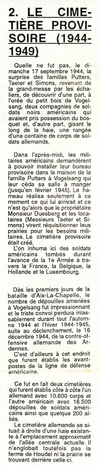 Cimetière américain dit de Henri-Chapelle Journal d'Aubel 10-11-1994 - Albert Mager079.jpg