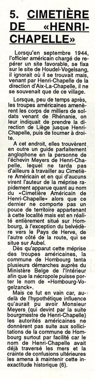 Cimetière américain dit de Henri-Chapelle Journal d'Aubel 10-11-1994 - Albert Mager088.jpg