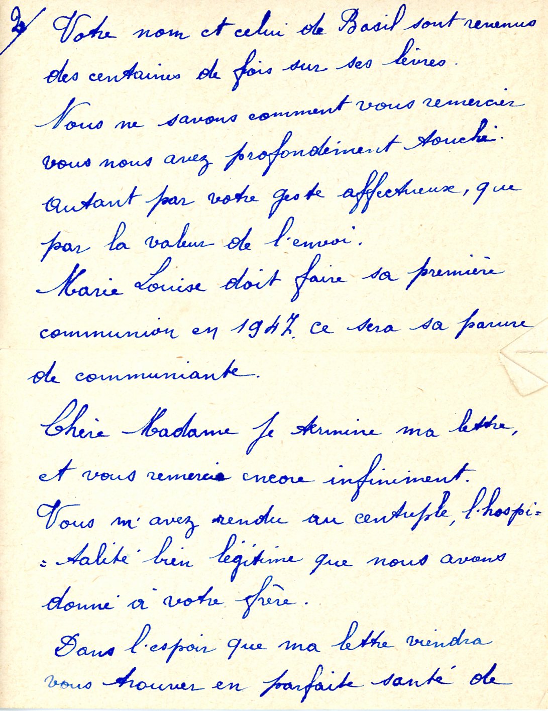Guerre 40-45 Courrier Famille Bouche et soldat américain 1946 - Marie-Josée Bouche026.jpg