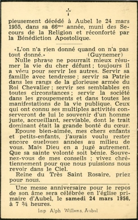 Guerre 14-18 Mortuaire Fernand Ernst 1955 - Albert Mager023.jpg