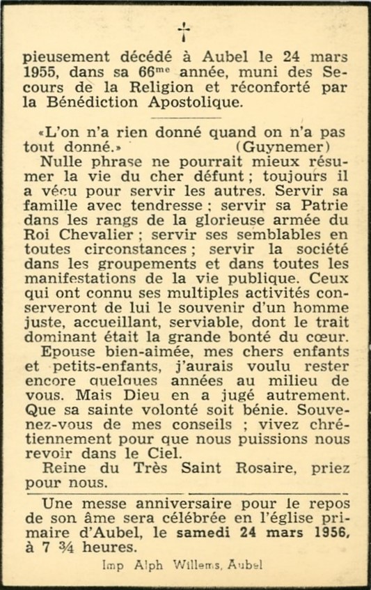 Guerre 14-18 Mortuaire Fernand Ernst 1955 - Albert Mager023.jpg