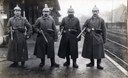 Soldats allemands devant la gare d'Aubel