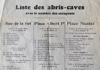 Liste des Abris cave 40