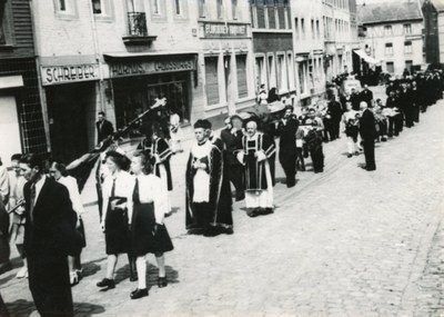 Retour en 1945 des corps des prisonniers fusillés à la citadelle de Liège