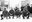 Soldats américains sur des luges