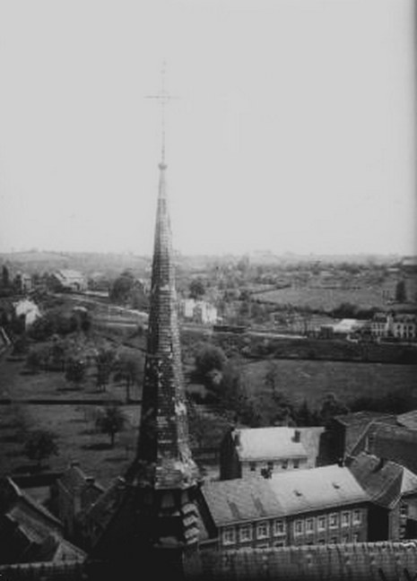 CP Eglise nouvelle Aubel petit clocher XXXX - Brée Fernand.bmp