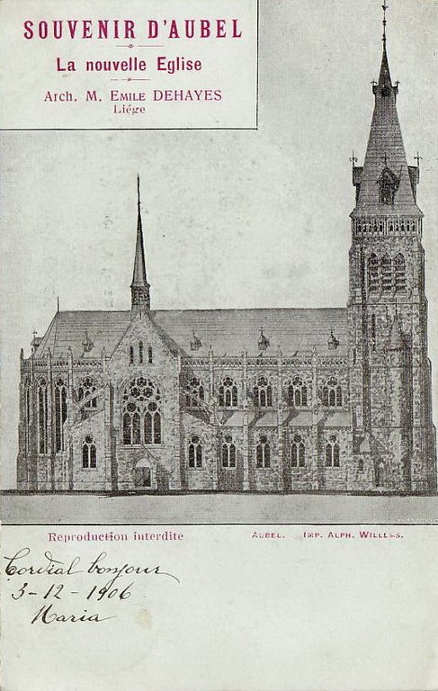 CP Eglise nouvelle croquis 1906 - Brée Fernand.jpg