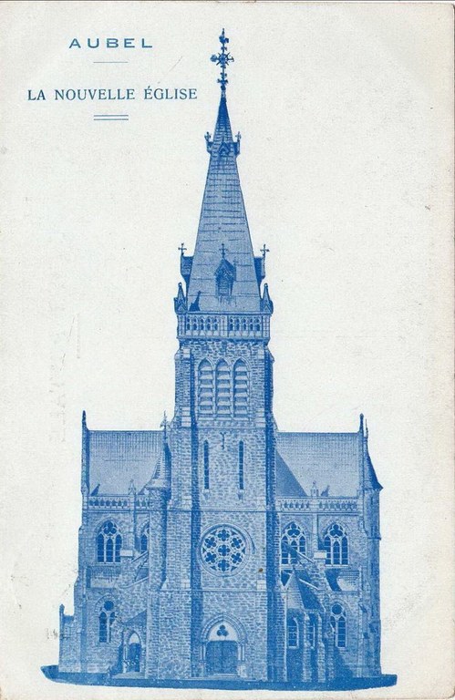 CP Eglise nouvelle croquis XXXX - Brée Fernand.jpg