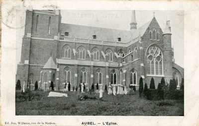 L'église d'Aubel en 1910