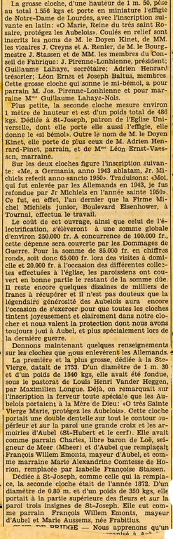 Bénédiction des nouvelles cloches  XXXX - Lecloux-Baltus Marie-Josée 002.jpg