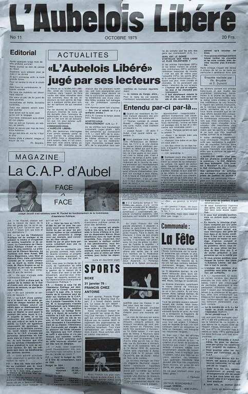 L'Aubelois libéré n°11 - Octobre 1975