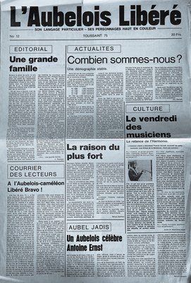 L'Aubelois libéré n°12 - Toussaint 1975