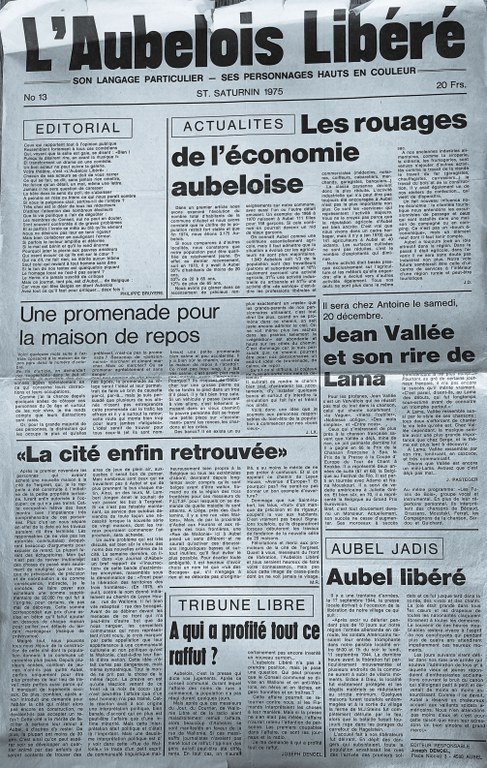 Publications L'Aubelois libéré n°13 Novembre 1975 - Christian Haccour001.jpg
