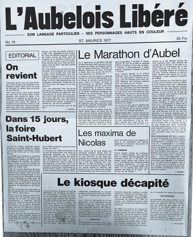 L'Aubelois libéré n°19 en septembre 1977