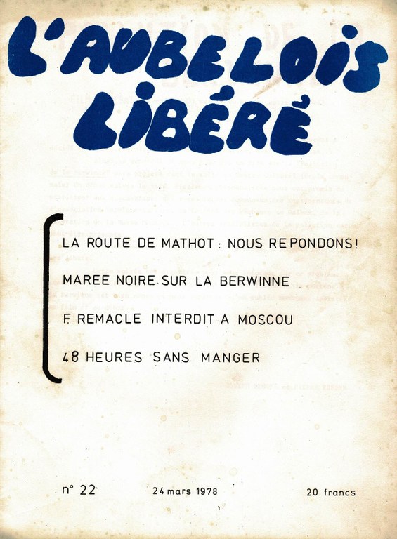 L'Aubelois libéré n°22 du 24 mars 1978