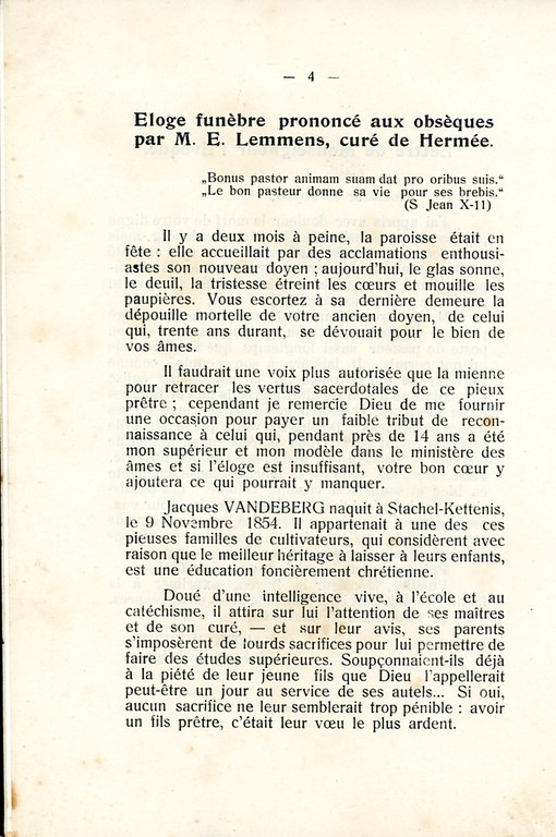 Publications A ma mémoire de M le chanoine Jacques H Vandeberg 1922 - Haccour Philippe005.jpg