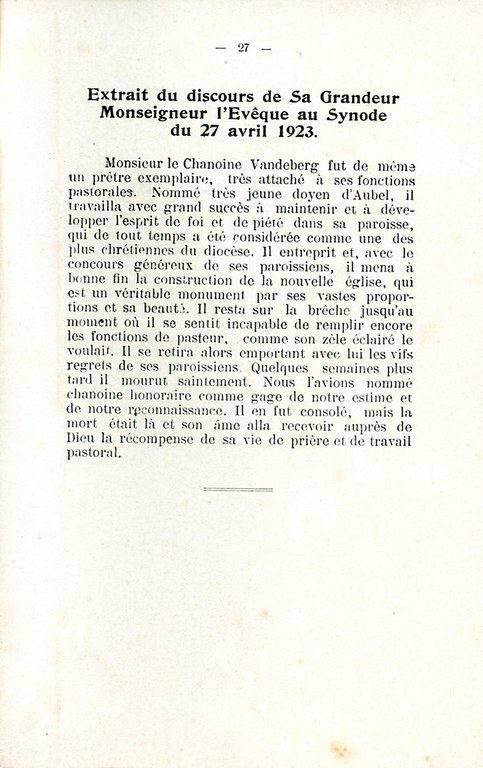 Publications A ma mémoire de M le chanoine Jacques H Vandeberg 1922 - Haccour Philippe028.jpg