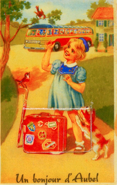 Carte postale "Un bonjour d'Aubel"
