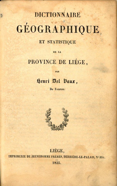 Description d'Aubel en 1835