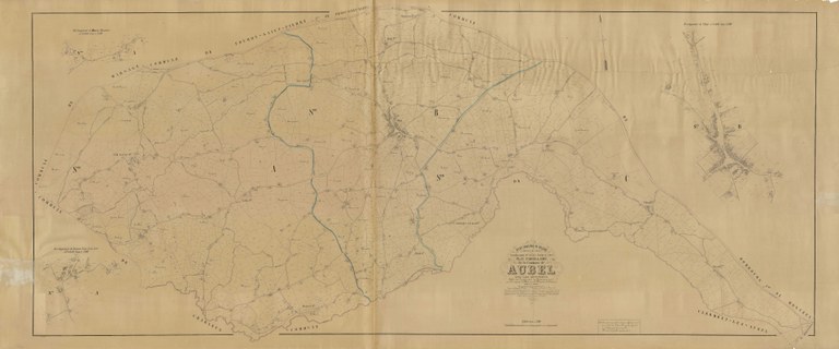 Plan "Pop" d'Aubel entre 1842 et 1879