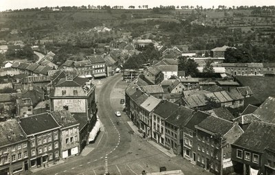 Vue panoramique sur le centre d'Aubel