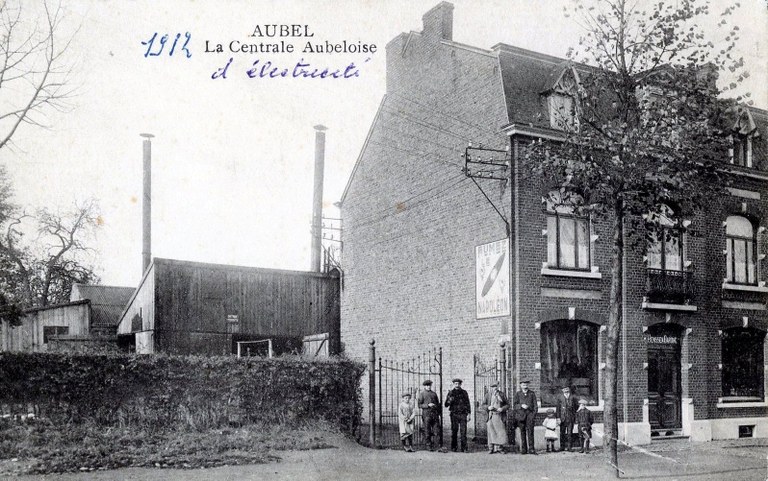 La centrale aubeloise d'électricité en 1912