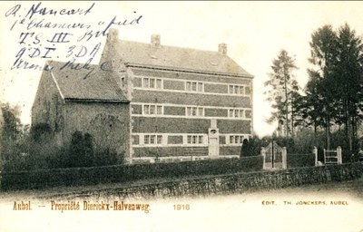 Maison Dierickx-Halvenweg en 1916