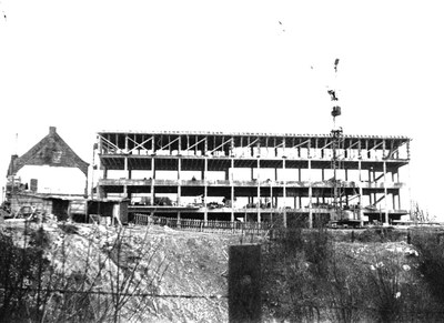 Travaux à la maison de repos en 1963