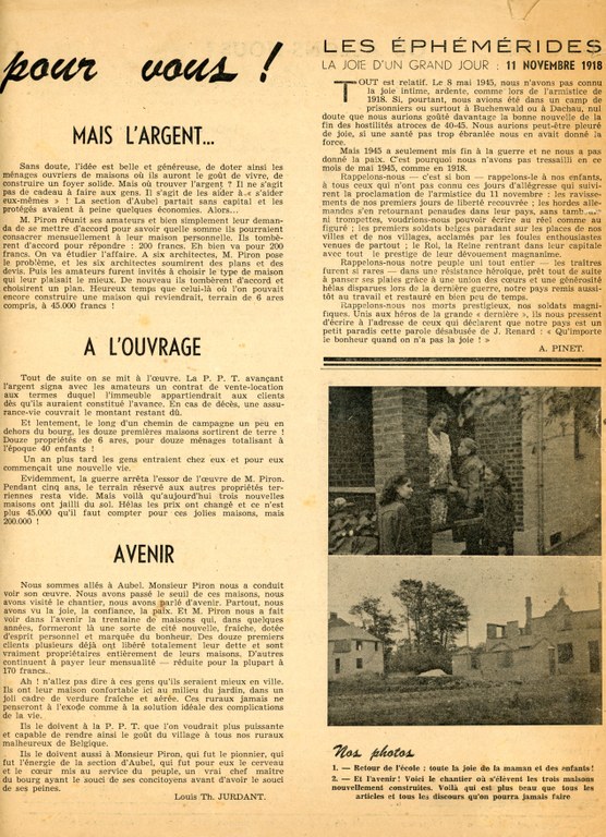 Rue de Messitert Aubel Maisons de la cité 1947 - Clairette Piron - Albert Mager002.jpg