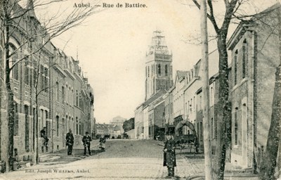 Construction de la nouvelle église en 1910