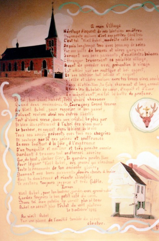 Patrimoine cadre réalisé par F Brée peintre pour Théo Magermans du Vieil Aubel  1941 - Brée Fernand005.jpg