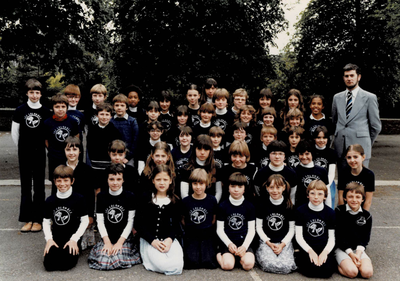 Chorale des enfants "Les colombes" en 1981