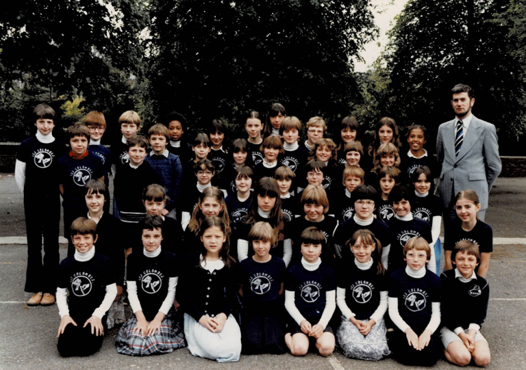 Chorale des enfants "Les colombes" en 1981