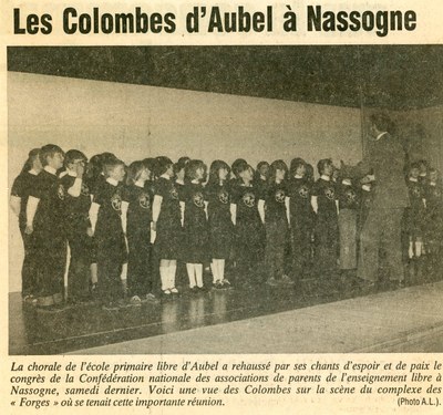 "Les colombes" à Nassogne